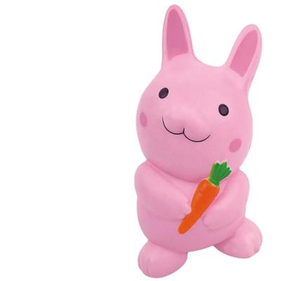 China Squeeze Custom Design Kids Educational Adult Animal Shape Squeeze Ball Toy Bunny Soft PU Foam Squishy PU Foam Toy for sale