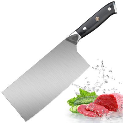 China Disposable Amazon 7 Inch High Quality German Steel Knife Kitchen Cleaver Knife for sale