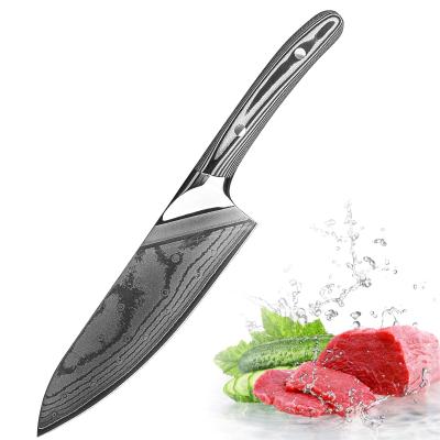 China 8 Inch VG10 Damascus Chef Knife G10 Handle Disposable Damascus Steel Knife for sale