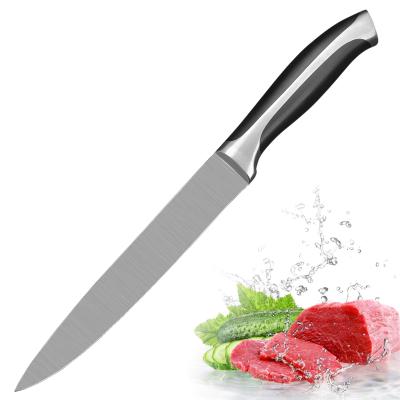 China Best Selling 8 Inch Stainless Steel Knife Kitchen Disposable Slicing Carving Knife for sale