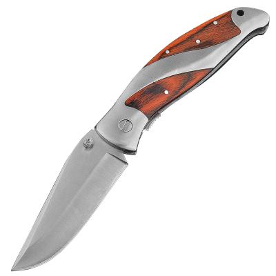 China Open Slide Folding Pocket Knife Speedsafe Open Multiple Styles Wooden Handle for sale