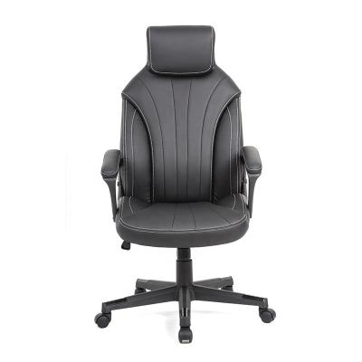 China Wholesale (Height)Adjustable Leather Gaming Chair Gaming Computer Rocking Gaming Chair With Foot Rest for sale