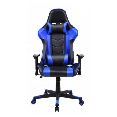 China (Height) Adjustable Furniture Racing Reclining Style PU Leather Cheap Gaming Chair With Massage Lumbar Support for sale