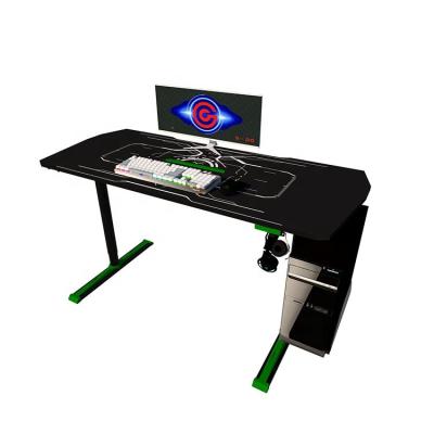 China Foldable High Quality Modern Corner Gaming Computer Desk Metal PC Desk H Shaped Table for sale