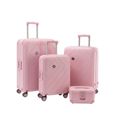 China Fashionable Suitcase Carry-On Luggage Trolley Suitcase Pink BUBULE Traveling Suitcase for sale