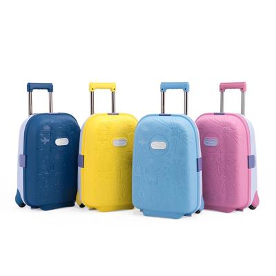 China Fashion BUBULE Custom PP 17 Inch Carry On Rolling Travel Trolley Bag Luggage For Kids for sale