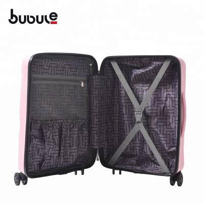 China Modern BUBULE 3PCS PP Luggage Set Travel Scooter Trolley Bag Full Liner Suitcase for sale