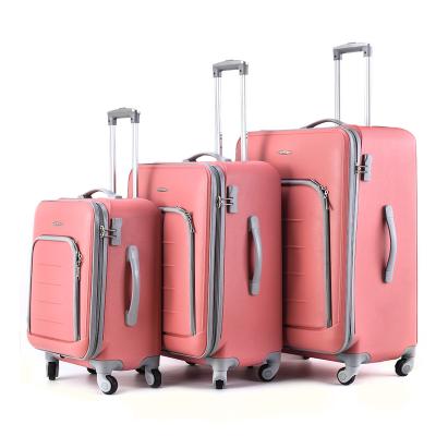 China Short/long distance travel; business travel china supplier pp material portable suitcase travel bag zipper luggage sets for sale