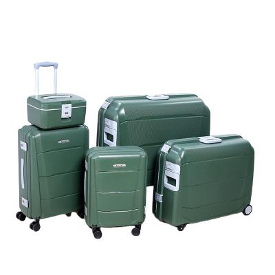 China Classic Travel BUBULE 5pcs Luggage Bottom Set Carry On PP For Traveling Suitcases With Wheels for sale