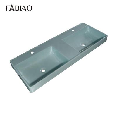 China FABIAO Luxury Hot Selling Crystal Green Fashionable Design Bathroom Sink Basins Wash For Sanitary Ware With Wholesale Price for sale