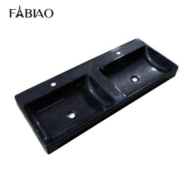 China FABIAO Luxury Hot Sale Diamond Black Fashionable Designer Sink Luxury Bathroom For Sanitary Ware With Wholesale Price for sale