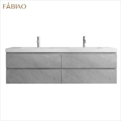 China Modern Best Price Chinese Double Sink Plywood Bathroom Vanity for sale