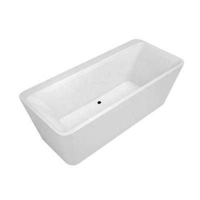 China FABIAO Acrylic Single Bathtub Free Soaking High Quality Square Bathtub European Style Free From Vrijstaand Wrong for sale