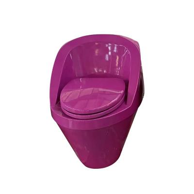 China Automatic operation bathroom design one piece toilet, morden WC marine purple plastic pissing toilet for sale for sale