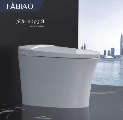 China FABIAO Automatic Operation Piss off Wholesale Smart Electronic One-Piece Toilet New Toilet Water Saving WC Automatic Toilet With Remote Control for sale