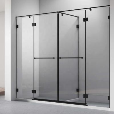 China Modern Luxury Custom Tempered Glass Shower Door Hotel Single Shower Room for sale