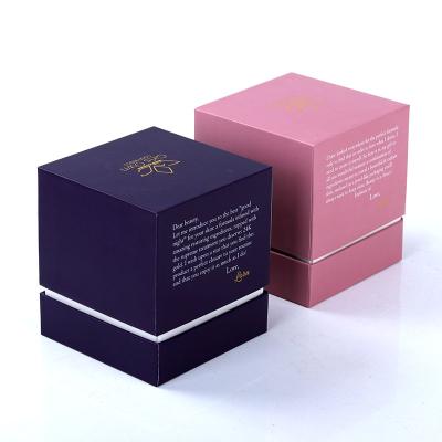 China Recycled Materials Wholesale Black Hard Paper Cosmetic Packaging Custom Logo China Luxury Gift Lotion Cream Box Empty Rigid Cosmetic Box for sale