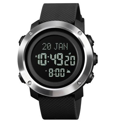 China 2021 New Prayer Alarm Muslim Wrist Watch Custom Waterproof Logo Skmei Qibla 1728 Men Azan Sport Digital Watches for sale