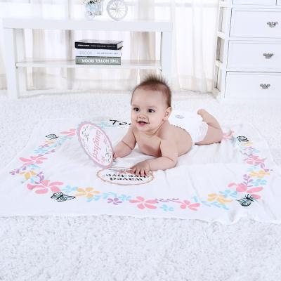 China Anti-pilling Newborn Photo Props Photography Monthly Milestone Baby Wrap Muslin Blanket Wrap for sale