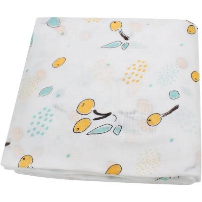 China 100% Sustainable Bamboo Custom Design Newborn Baby Blanket Wraps Muslin Wrap for sale