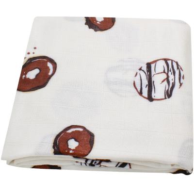 China Newborn baby muslin anti-pilling donut wrap blankets bamboo fiber accept custom for sale