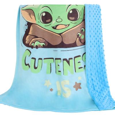 China Anti-pilling Custom Print Quilt Minky Fabric Sublimation Baby Fleece Blanket For Winter for sale