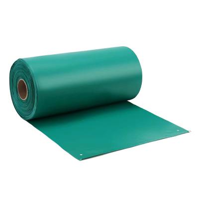 China Customized Strong Adhesive Pre-opening Green Roll Bags For E-commerce Express Automatic Packaging Machine for sale