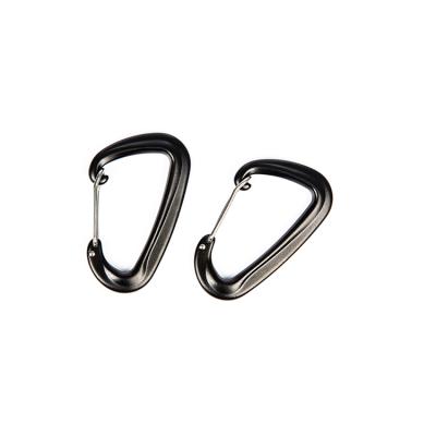 China General Industry Carabiner Rising Aluminum Locking Clips Black Color Wholesale High Quality Carabiner Rising Hook for sale