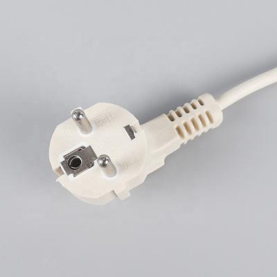 China Indonesia Industrial Plug To IEC C13 Computer 3 Pin Power Cord Best Price White Power Cable for sale