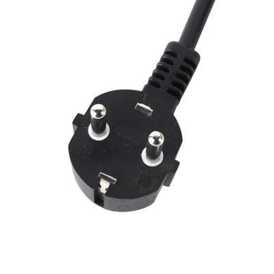 China Home Appliance KC Approved Computer Cable Right Angle Mains Cord 2 Pin, AC Power Cord for sale