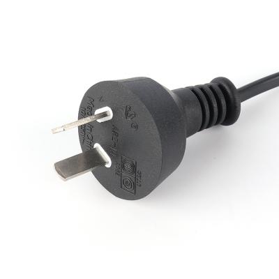 China Home Appliance Argantina 2 Pin Electric Power Cord Plug And Socket , 7a 125v Power Cord With Fuse for sale