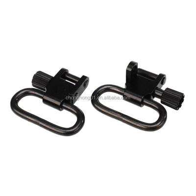 China High Tensile Military 1 Inch QD Sling Swivel Metal 2Pcs Strength Quick Mount Set Super Detachable Black Sling For Rifle Shotgun for sale