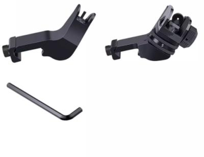 China Tactical Hunting Use Front and Rear 45 Degree Transition Iron Offset Quick Sight Set with 20mm Picatinny/Weaver Rails for sale