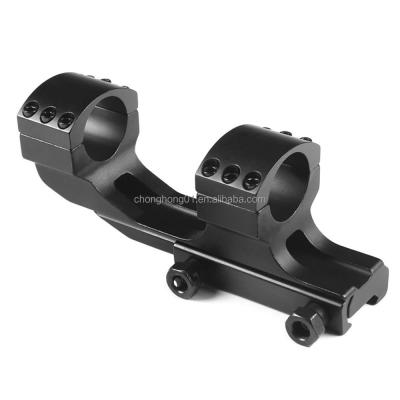 China For 1 Inch (25.4 Mm) Scope 25.4mm 25.4mm Cantilever Flat Surface Rifle Scope Mount Tactical Heavy Duty Weaver Rail Scope Mount Double Rings for sale