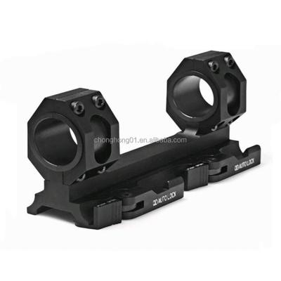 China Aluminum Alloy 25mm/30mm Quick Release Scope Ring Mount Dual Rings Auto Tactical Lock for 20mm Picatinny Rail Shotgun Scope Mount for sale