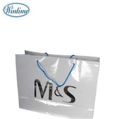 China Eco Friendly Recyclable Logo Printing Paper Bag For Clothes for sale