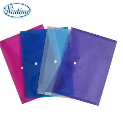 China PP Recycle PP Plastic Button Folder for sale