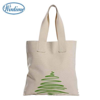 China Handled Customized Design 100% Natural Organic Cotton Bag Tote Bag for sale