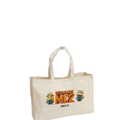 China Recyclable Supermarket Recycled Sack Cotton Bag Tote Fabric for sale