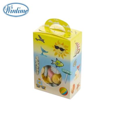 China Recyclable Kids Toys Kraft Paper Box Packaging Paper Box With Window for sale