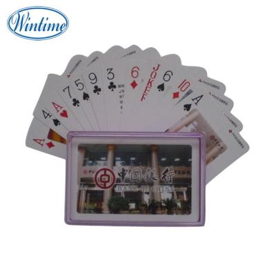 China Custom Paper Plastic Box Packing PVC Playing Cards for sale