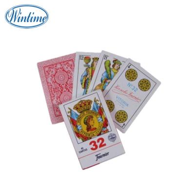 China Promotion Paper Cellophane Packing Cheap Playing Cards Poker for sale