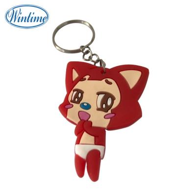 China Custom Soft PVC 3d Keychain Eco - Friendly Plastic Rubber Key Chain for sale