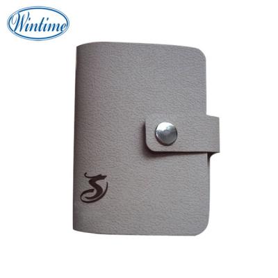 China 2021 New Fashion Design Button Closure PU Card Holder for sale