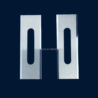 China 57x19x0.2mm Industrial Slotted Machine Knives Tungsten Carbide Razor Blade Cutting for sale