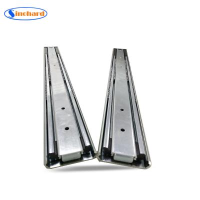 China Easy Installation Ball Bearing Soft Closing Drawer Slide Furniture Hardware Channel Drawer Slide Rail for sale