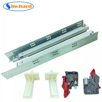 China American Style Soft Closing Slide Full Extension Drawer Rail Undermount Drawer Concealed Drawer Slide for sale