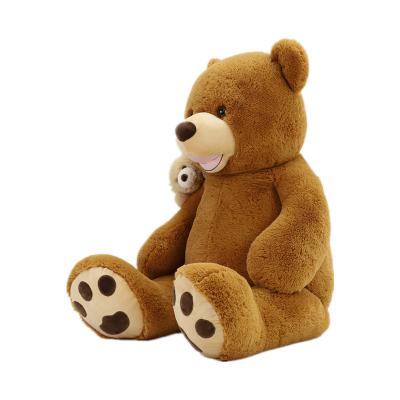 China Lovely Stuffed Animal Mother and Staffed Baby Bear Toys China Custom Large Plush Teddy Bear for sale