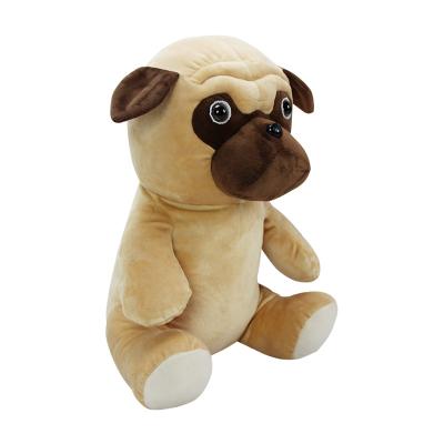 China Plush Toy Soft Stuffed Dog Pug Plush Custom Made Cute Design New Baby Promotional Gifts for sale