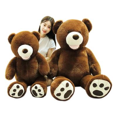 China Custom Giant Huge Teddy Stuffed Animals Toys Soft Brown Stuffed Animals Big Teddy Bear Belly Bear Plush Toy for sale